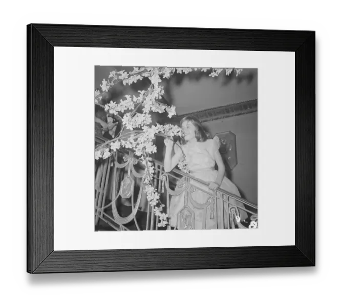 Framed Print : Patty Duke Smelling Flowers Framed Print : Patty Duke Smelling Flowers