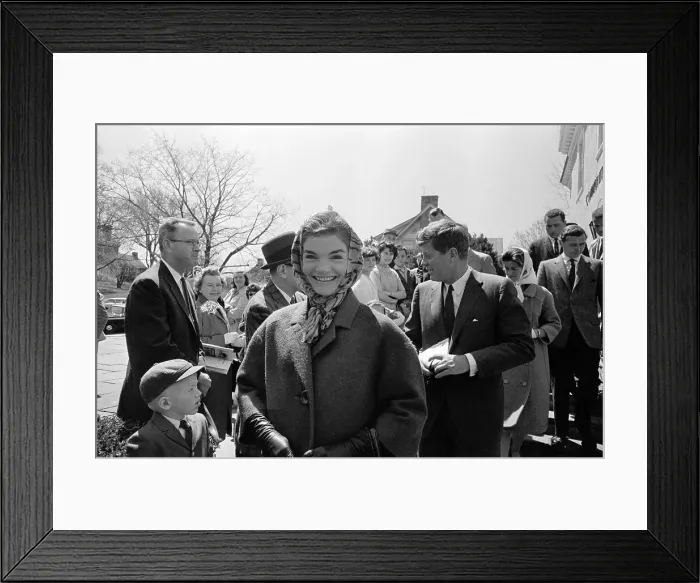Framed Print : Portrait of Jacqueline and John F Kennedy Framed Print : Portrait of Jacqueline and John F Kennedy