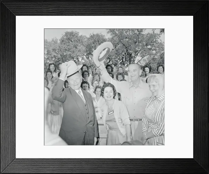 Framed Print : Konrad Adenauer Tipping His Hat