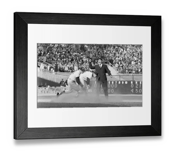 Framed Print : Jerry Lumpe Crashing Into Mickey Mantle Framed Print : Jerry Lumpe Crashing Into Mickey Mantle