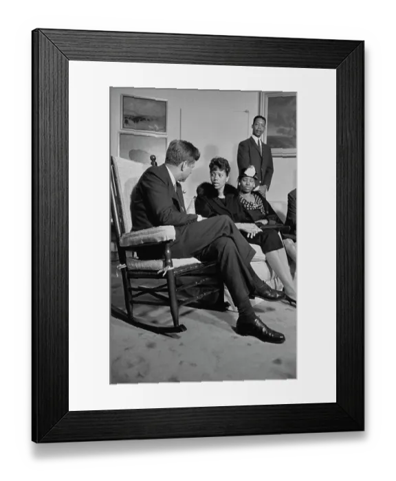 Framed Print : John F Kennedy And Wilma Rudolph Framed Print : John F Kennedy And Wilma Rudolph