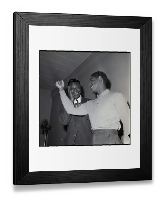 Framed Print : Nat King Cole And Gene Jones Pose Framed Print : Nat King Cole And Gene Jones Pose