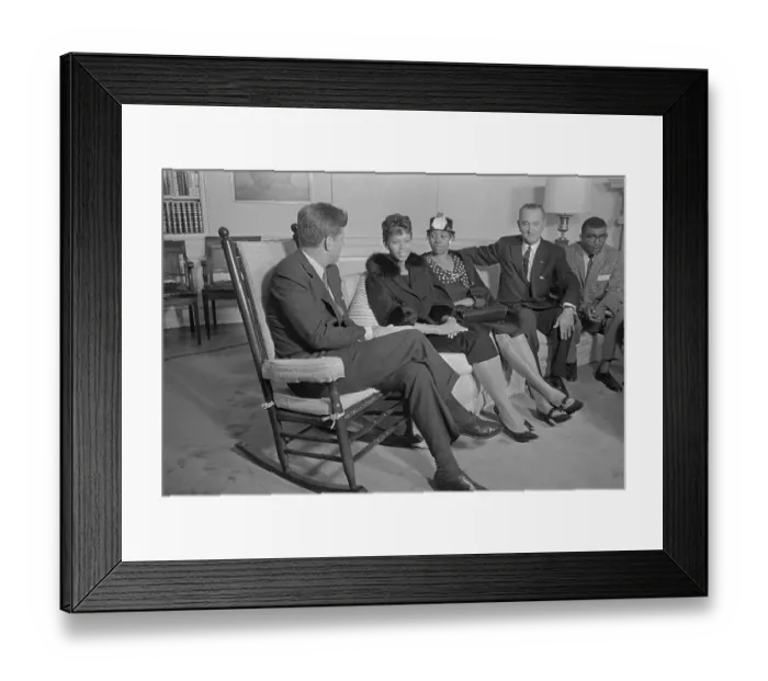 Framed Print : President Kennedy Meeting Wilma Rudolph Framed Print : President Kennedy Meeting Wilma Rudolph