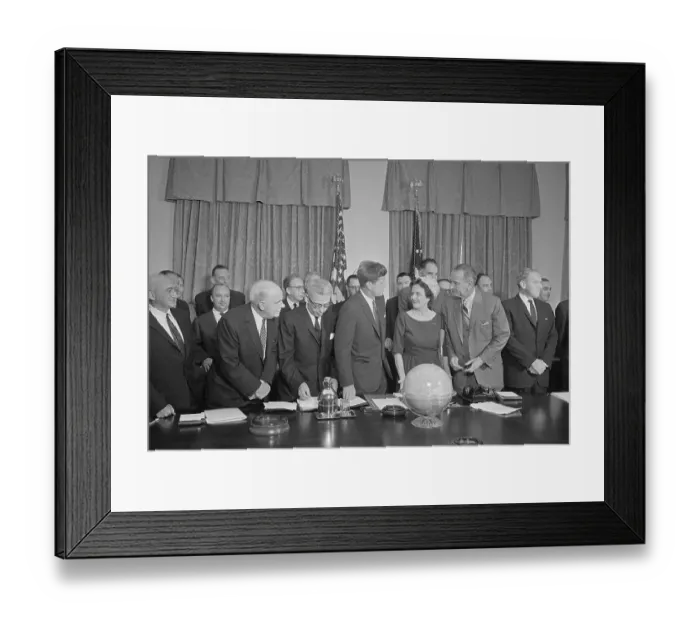 Framed Print : President Kennedy with Committee on Equal Employment Opportunity Framed Print : President Kennedy with Committee on Equal Employment Opportunity