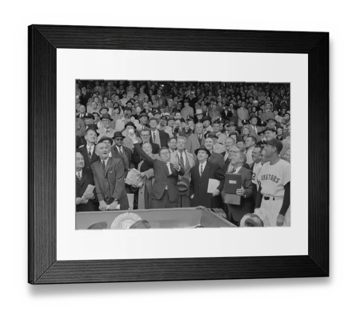 Framed Print : President Kennedy Throwing Opening Ball Framed Print : President Kennedy Throwing Opening Ball