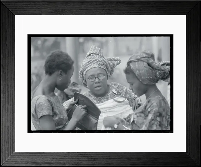 Framed Print : Nigerian Woman Placing Bets Framed Print : Nigerian Woman Placing Bets