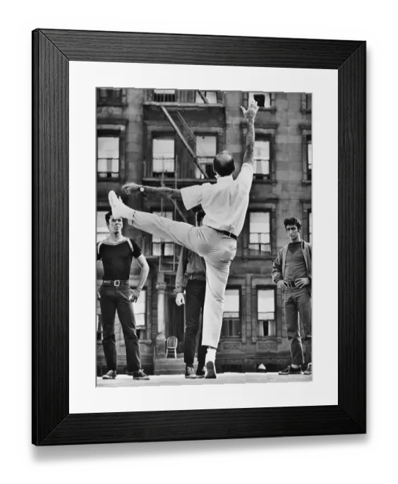 Framed Print : Jerome Robbins Directing West Side Story Dancers Framed Print : Jerome Robbins Directing West Side Story Dancers