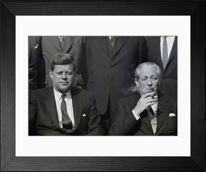 Framed Print : President Kennedy and British Prime Minister MacMillan Framed Print : President Kennedy and British Prime Minister MacMillan