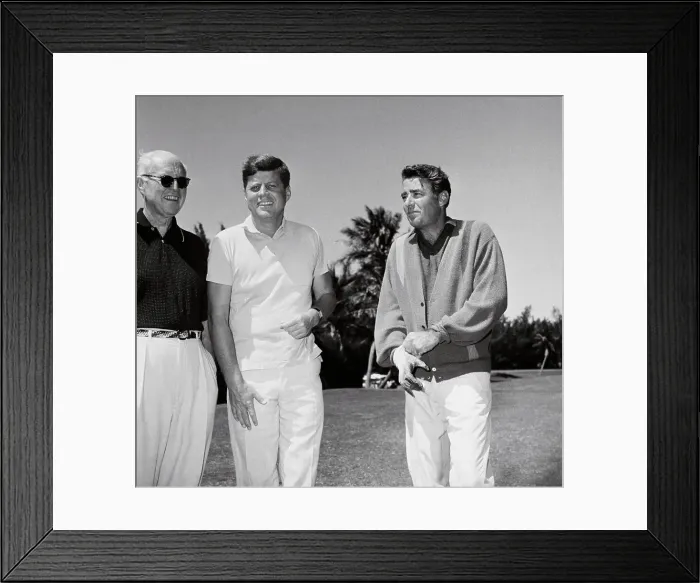 Framed Print : John F. Kennedy Playing Golf Framed Print : John F. Kennedy Playing Golf
