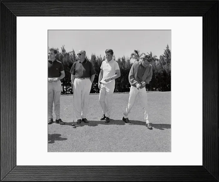 Framed Print : President Kennedy with Peter Lawford