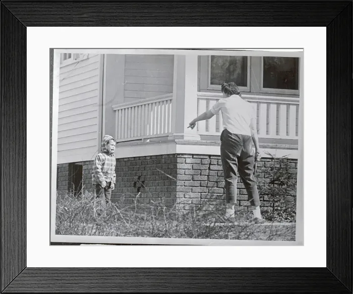 Framed Print : Mother Reprimanding Her Child Framed Print : Mother Reprimanding Her Child
