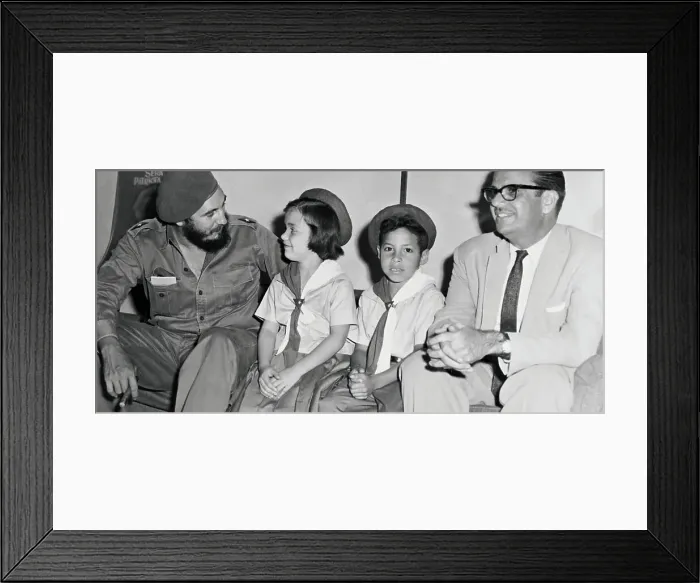 Framed Print : Fidel Castro and Osvaldo Dorticos Speaking With Young Recruits Framed Print : Fidel Castro and Osvaldo Dorticos Speaking With Young Recruits