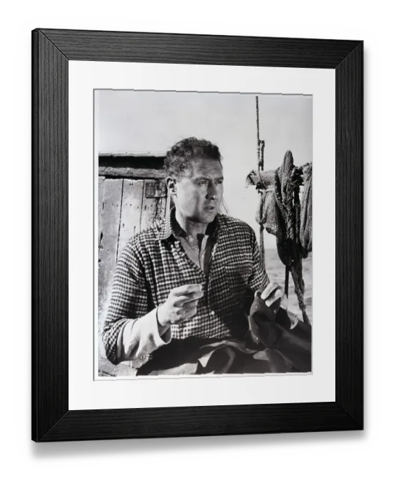 Framed Print : Anthony Quayle on Sailboat Framed Print : Anthony Quayle on Sailboat