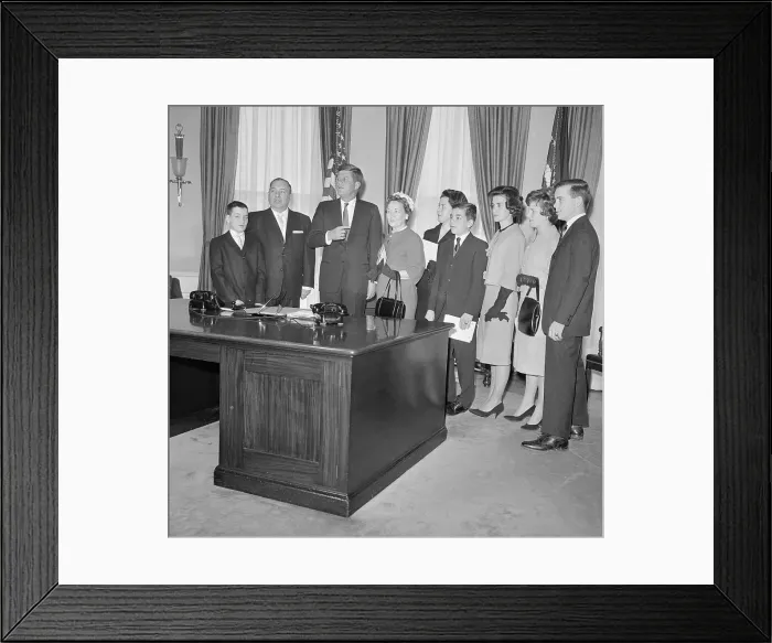Framed Print : President Kennedy with the Richard J. Daley Family Framed Print : President Kennedy with the Richard J. Daley Family