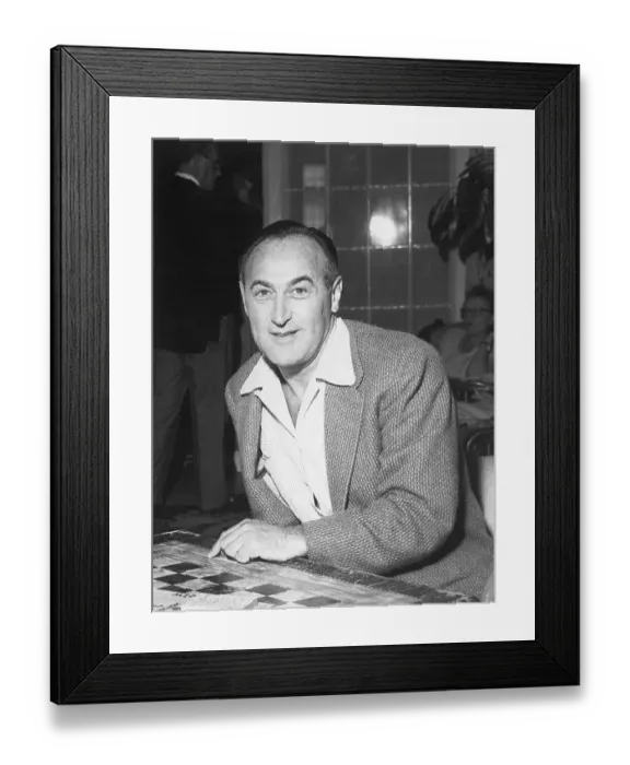 Framed Print : Chess Professional Charles Henry Goren at the Board Framed Print : Chess Professional Charles Henry Goren at the Board