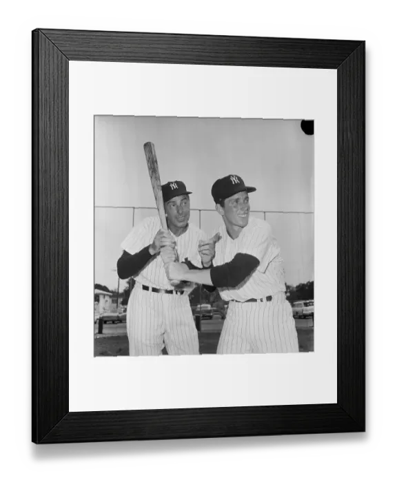 Framed Print : Joe DiMaggio Coaching Joe DiMaggio Jr. at Bat Framed Print : Joe DiMaggio Coaching Joe DiMaggio Jr. at Bat