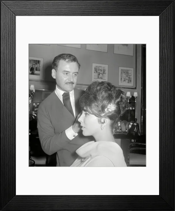 Framed Print : Movie Star Joan Collins Modeling New Hairstyle Framed Print : Movie Star Joan Collins Modeling New Hairstyle