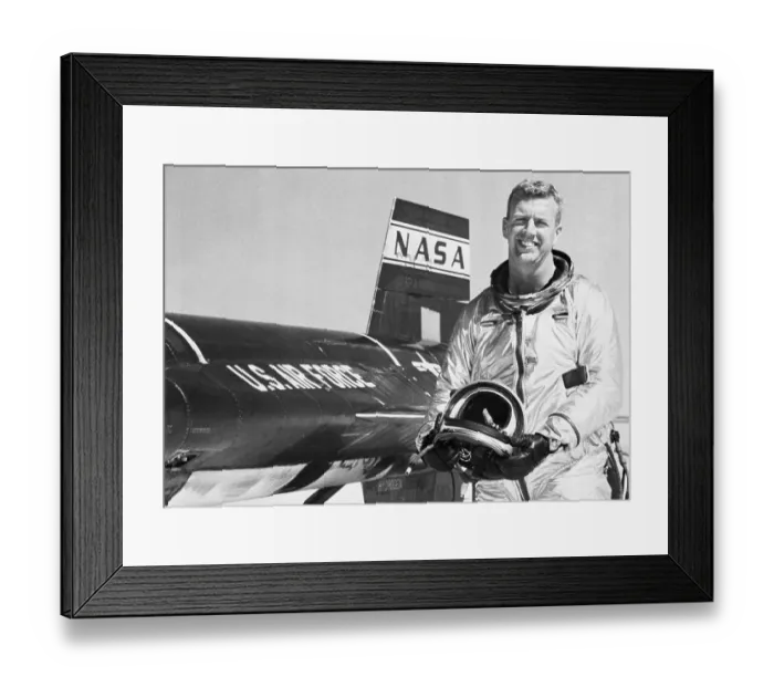 Framed Print : Test Pilot Joseph A. Walker