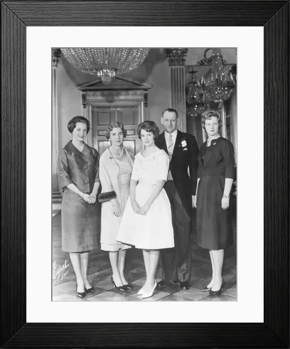 Framed Print : Danish Royal Family in 1961 Framed Print : Danish Royal Family in 1961