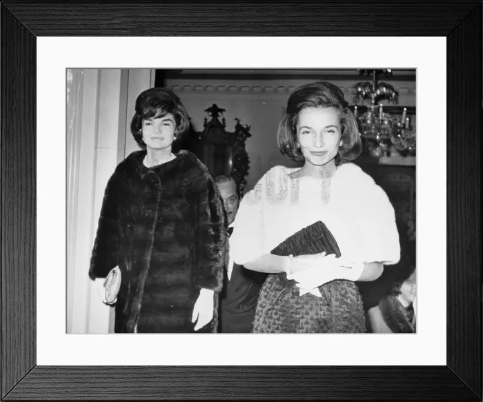 Framed Print : Jacqueline Kennedy with Princess Lee Radziwill Framed Print : Jacqueline Kennedy with Princess Lee Radziwill
