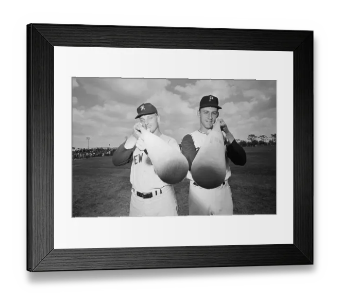 Framed Print : Dick Groat and Roger Maris Framed Print : Dick Groat and Roger Maris