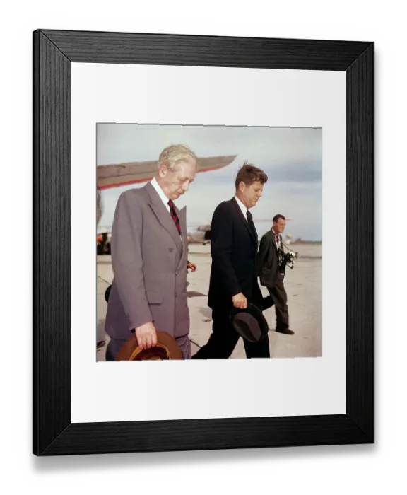 Framed Print : Prime Minister Macmillan and President Kennedy Framed Print : Prime Minister Macmillan and President Kennedy
