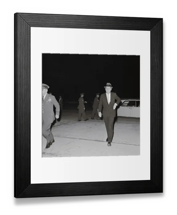 Framed Print : President John F. Kennedy Walking to Plane Framed Print : President John F. Kennedy Walking to Plane