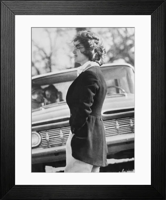 Framed Print : Jacqueline Kennedy at Piedmont Foxhounds Races Framed Print : Jacqueline Kennedy at Piedmont Foxhounds Races