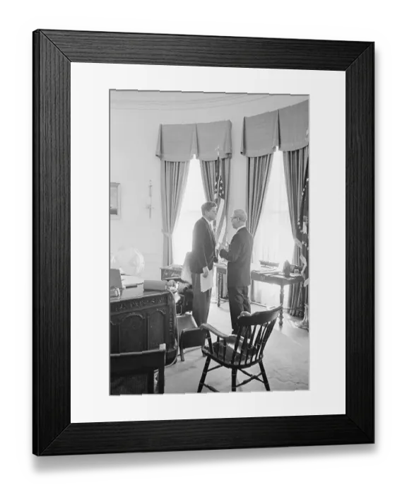 Framed Print : President Kennedy with Labor Secretary Arthur Goldberg Framed Print : President Kennedy with Labor Secretary Arthur Goldberg