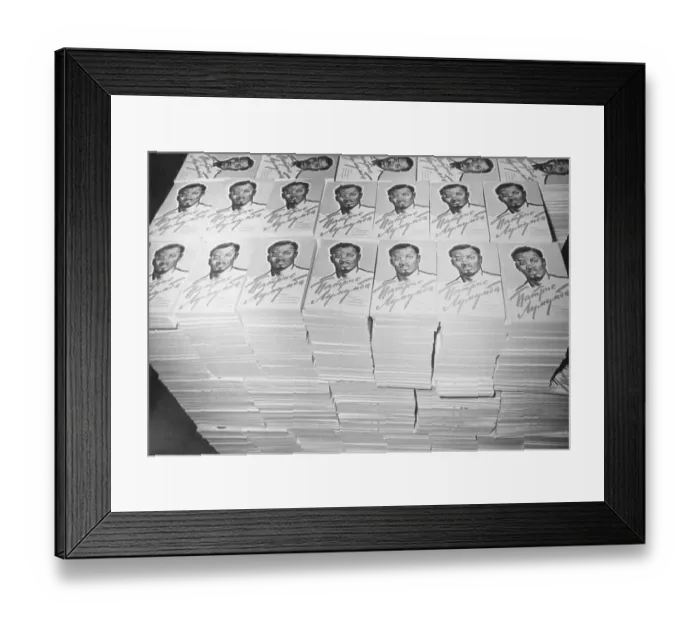 Framed Print : Large Stacks of Books on Life of Patrice Lumumba Framed Print : Large Stacks of Books on Life of Patrice Lumumba