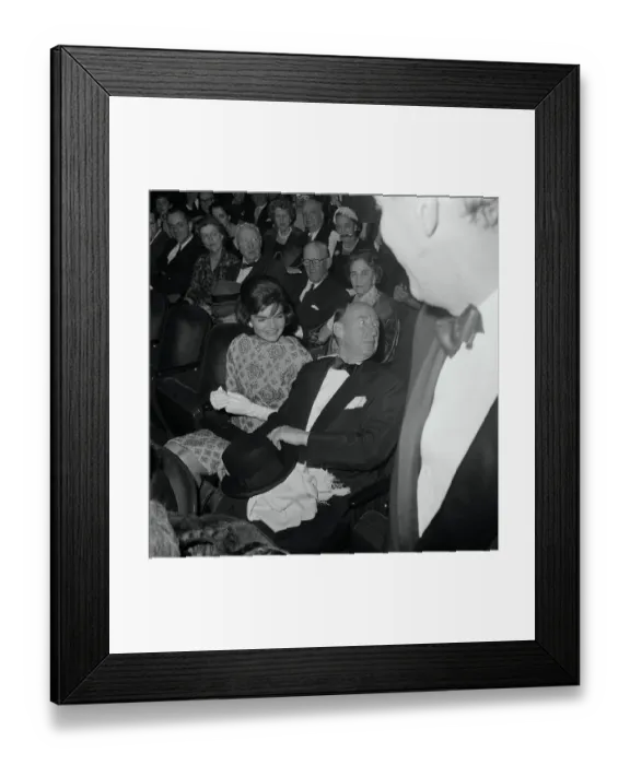 Framed Print : Adlai Stevenson and Jacqueline Kennedy Framed Print : Adlai Stevenson and Jacqueline Kennedy