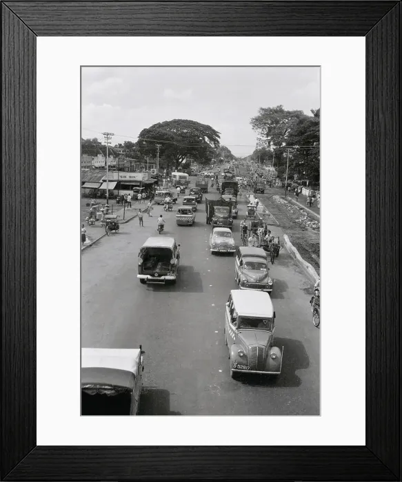 Framed Print : A Street in Djakarta Framed Print : A Street in Djakarta