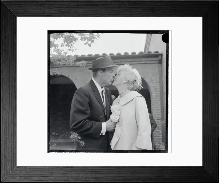 Framed Print : Portrait of Ginger Rogers Kissing William Marshall Framed Print : Portrait of Ginger Rogers Kissing William Marshall