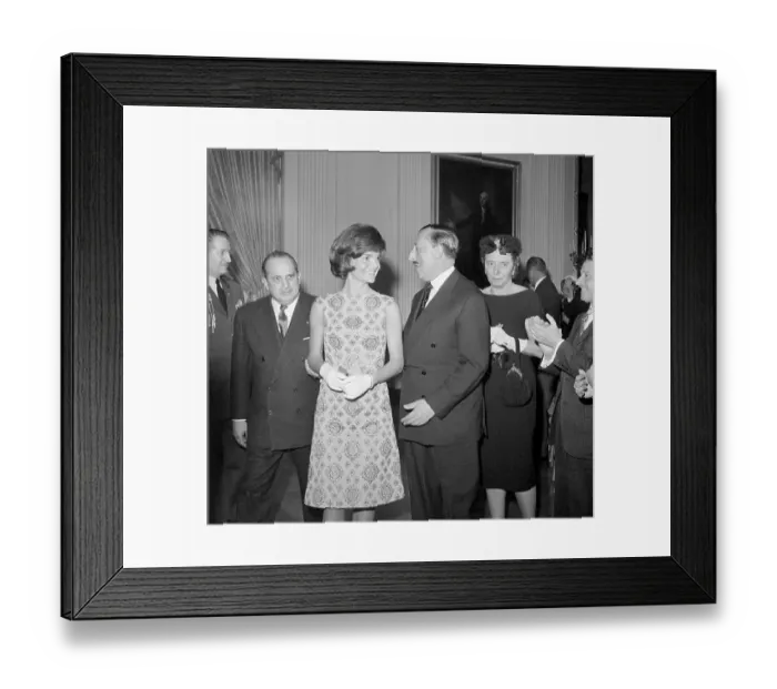 Framed Print : First Lady Jacqueline Kennedy with Ambassador Fernando Berckemeyer Framed Print : First Lady Jacqueline Kennedy with Ambassador Fernando Berckemeyer
