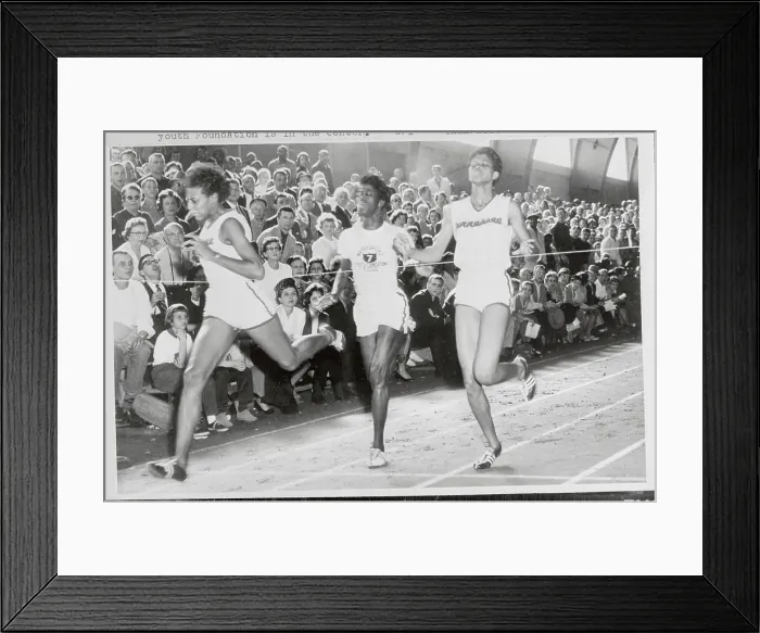Framed Print : Vivian Brown Beating Wilma Rudolph Framed Print : Vivian Brown Beating Wilma Rudolph