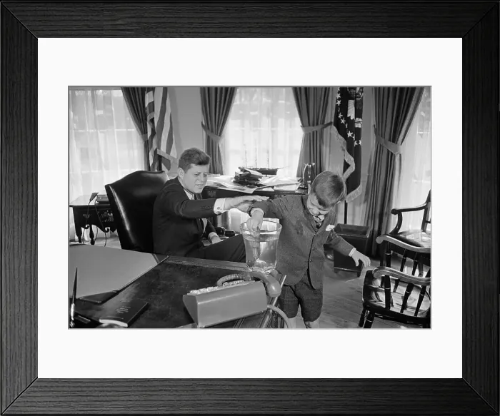 Framed Print : President Kennedy and Nephew Bobby Framed Print : President Kennedy and Nephew Bobby