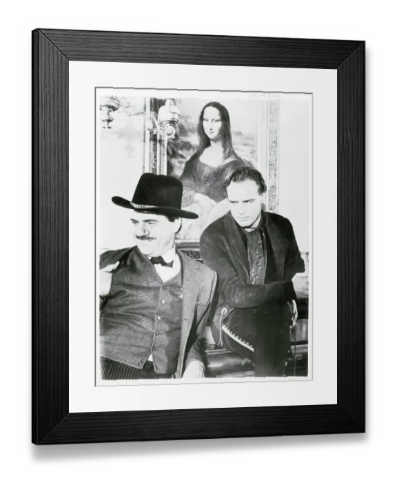 Framed Print : Portrait of Marlon Brando and Karl Malden Framed Print : Portrait of Marlon Brando and Karl Malden