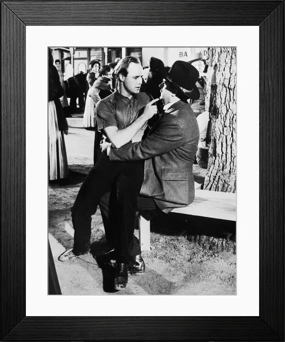 Framed Print : Portrait of Marlon Brando and Karl Malden Framed Print : Portrait of Marlon Brando and Karl Malden