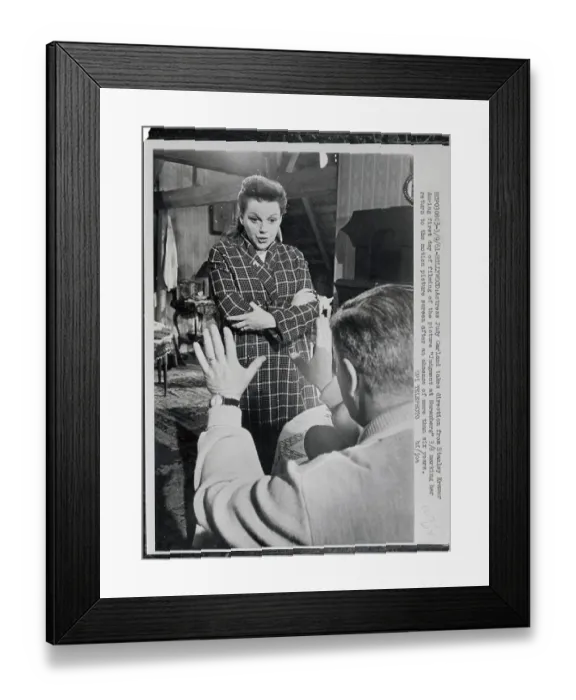 Framed Print : Judy Garland Filming Picture Framed Print : Judy Garland Filming Picture