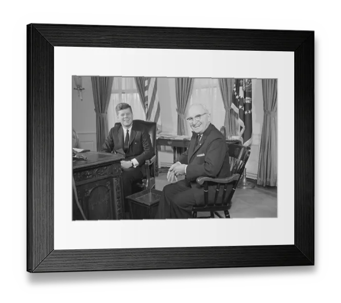 Framed Print : Harry S. Truman Visiting President Kennedy Framed Print : Harry S. Truman Visiting President Kennedy