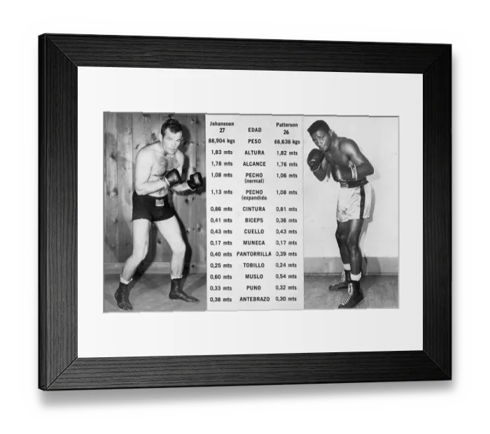 Framed Print : Floyd Patterson Vs. Ingemar Johansson Framed Print : Floyd Patterson Vs. Ingemar Johansson