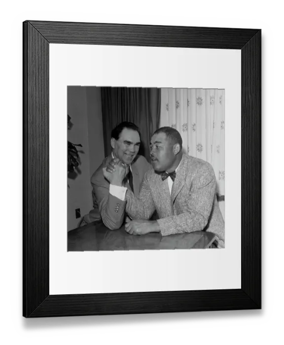 Framed Print : Max Schmeling And Joe Louis Framed Print : Max Schmeling And Joe Louis