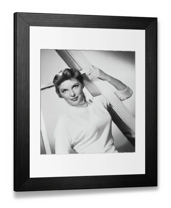 Framed Print : Singer Julie London Posing with Prop Framed Print : Singer Julie London Posing with Prop