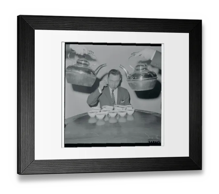 Framed Print : Alexander J Grille Tasting Tea Framed Print : Alexander J Grille Tasting Tea
