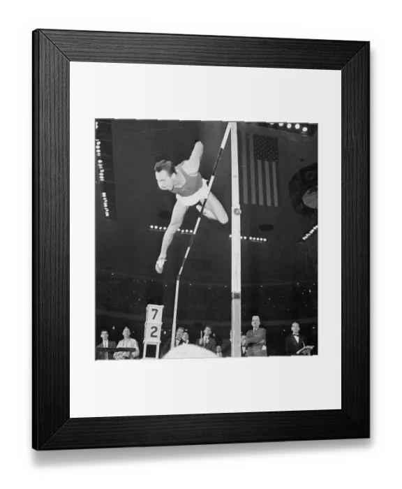 Framed Print : Valery Brumel Going over High Bar Framed Print : Valery Brumel Going over High Bar