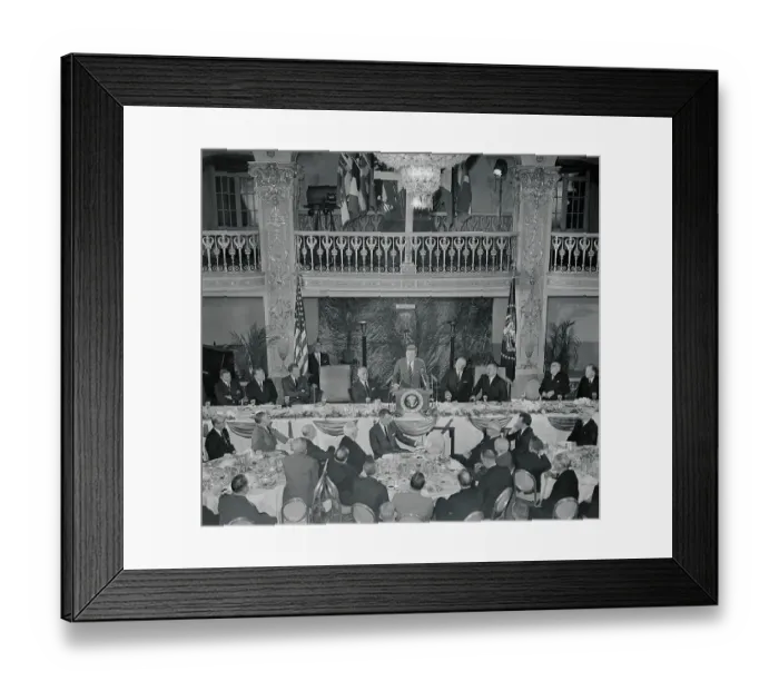 Framed Print : Speaking at Prayer Breakfast Framed Print : Speaking at Prayer Breakfast
