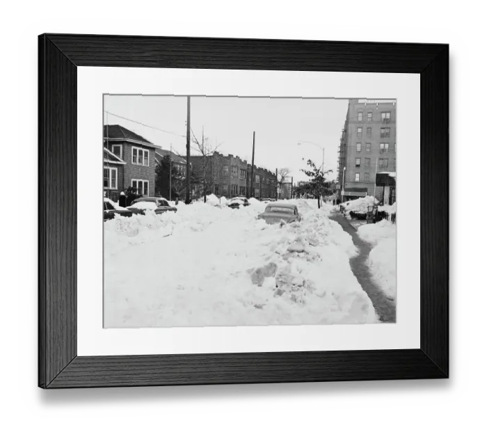 Framed Print : Blizzard Hits The Bronx Framed Print : Blizzard Hits The Bronx