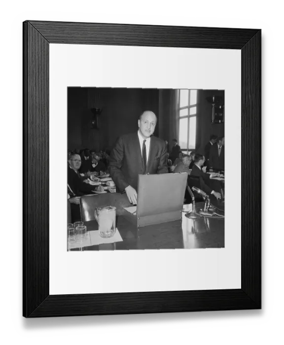 Framed Print : Hearings Scene for Nomination of Robert C. Weaver Framed Print : Hearings Scene for Nomination of Robert C. Weaver