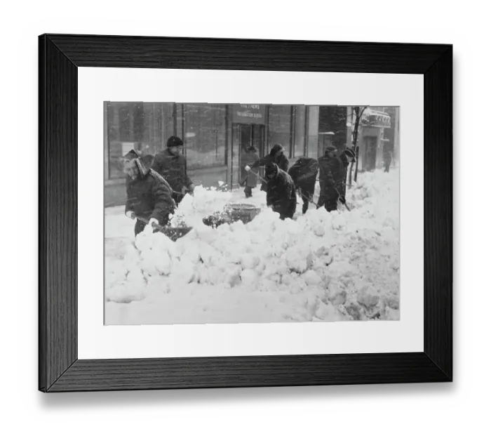 Framed Print : Blizzard Hits New York Framed Print : Blizzard Hits New York