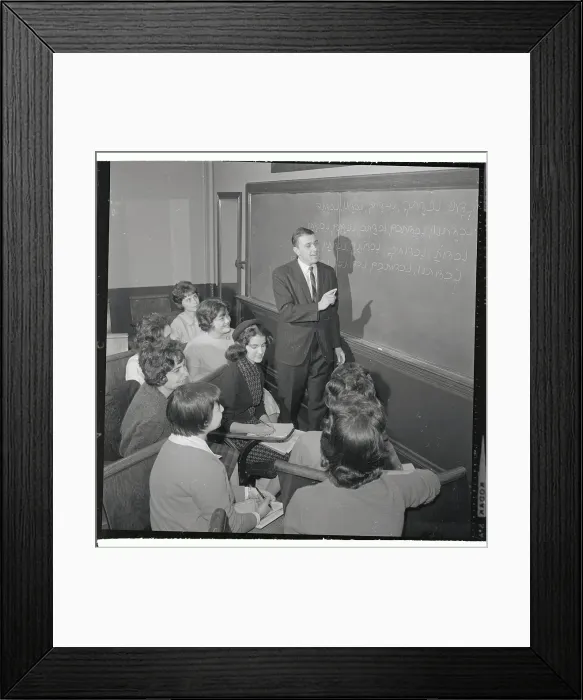 Framed Print : Joann Hulkower Attending Hebrew Class Framed Print : Joann Hulkower Attending Hebrew Class
